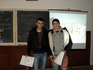 World Day Observance in Bistrita and Lasi, Romania members with certificates.